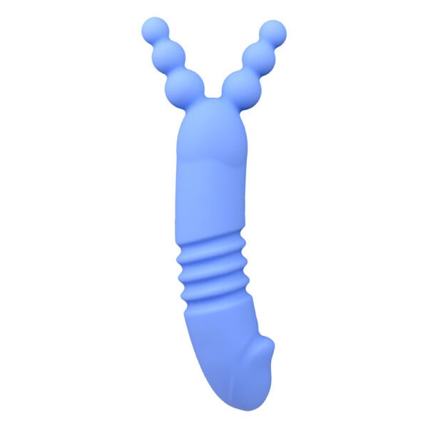 Beaded rabbit vibrator blue nova