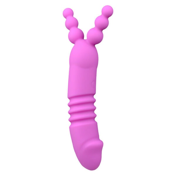 Beaded rabbit vibrator lilac
