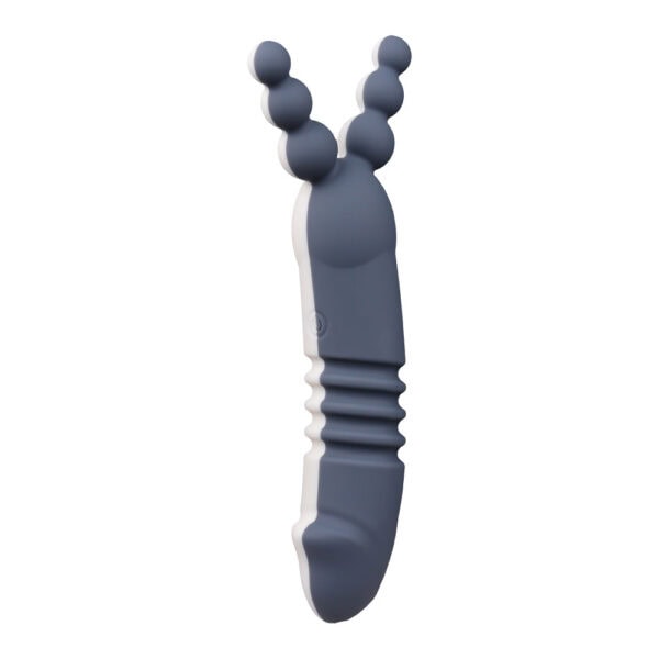 Beaded rabbit vibrator twilight gray white 1acf3ae7 c0aa 41e1 b1d6 3ec68e27a892