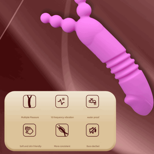 Beaded rabbit vibrator 6