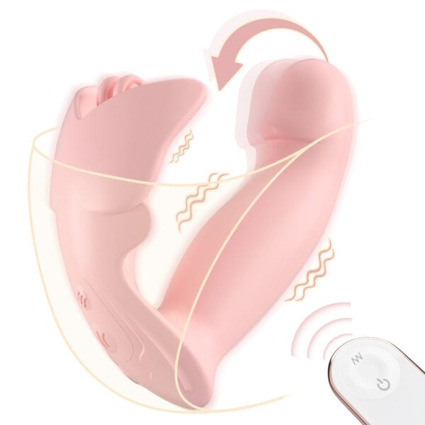 Butterfly wearable vibrator pink