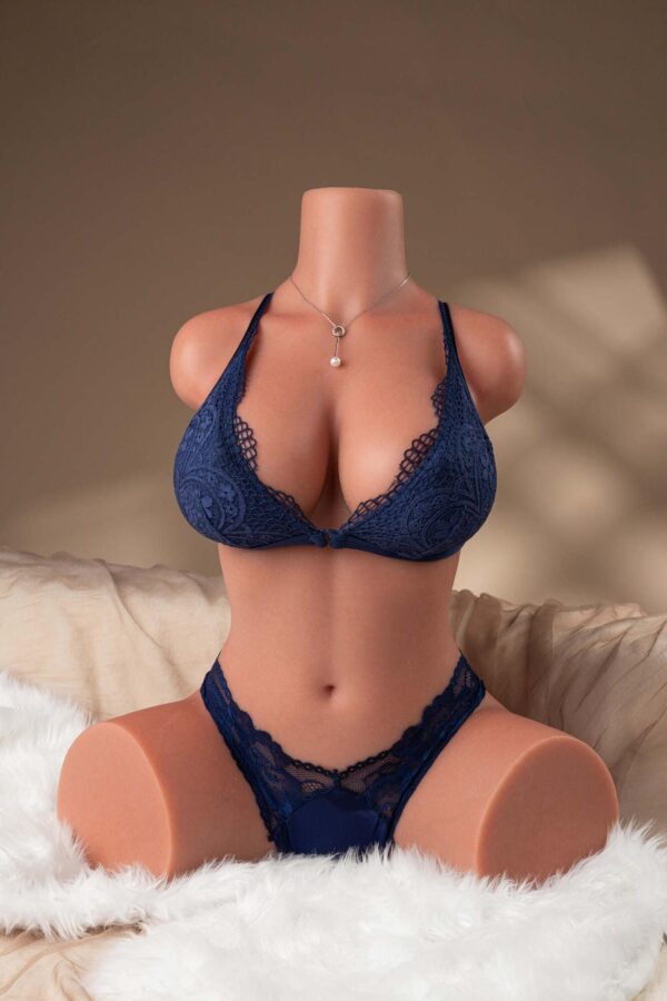 Carmen seated silicone torso sex doll 13 kg 2