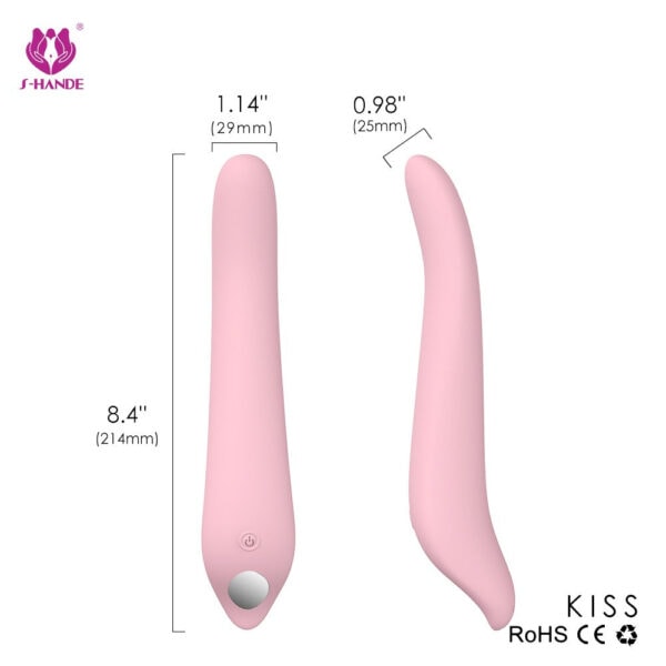 Kiss silicone vibrator pink seduction 5