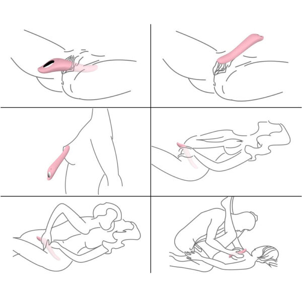 Kiss silicone vibrator pink seduction 6