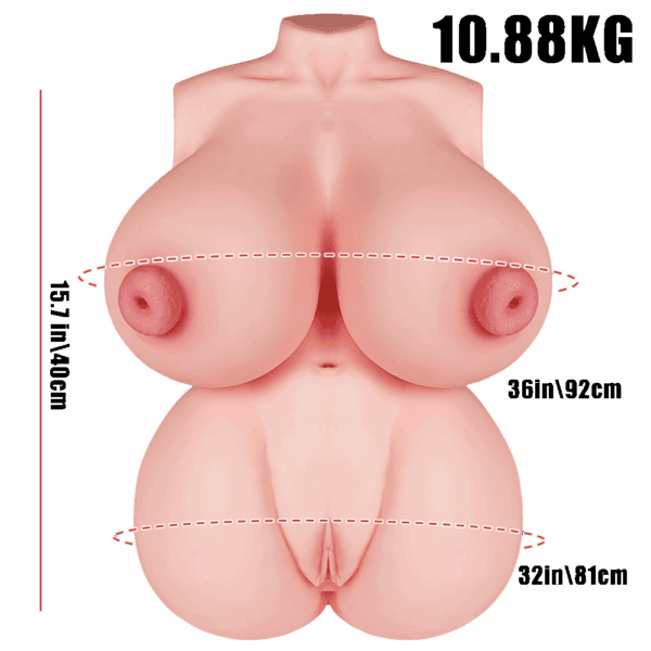 torso sex doll with penetrable nipples fantasy