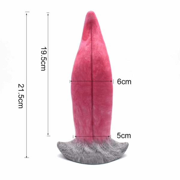 Magic tongue vibrating dildo 8.5 inch 1