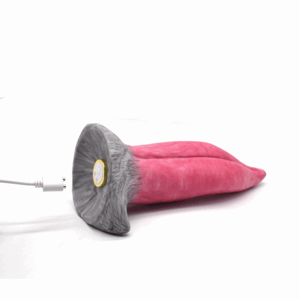Magic tongue vibrating dildo 8.5 inch 3