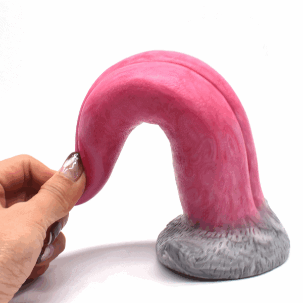 Magic tongue vibrating dildo 8.5 inch 4
