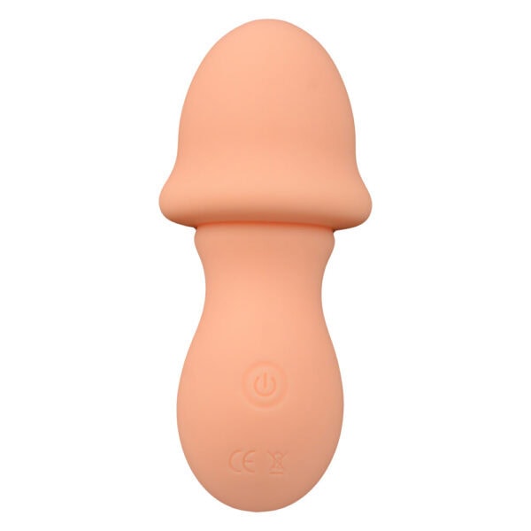 Mushroom mini wand vibrator peach fuzz