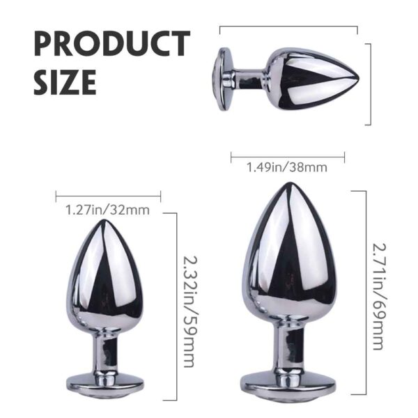 Prism 3 piece set butt plug 3