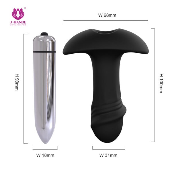Star arrow vibrating butt plug 1