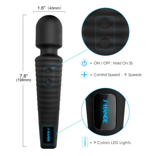 Star wand vibrator silicone 7