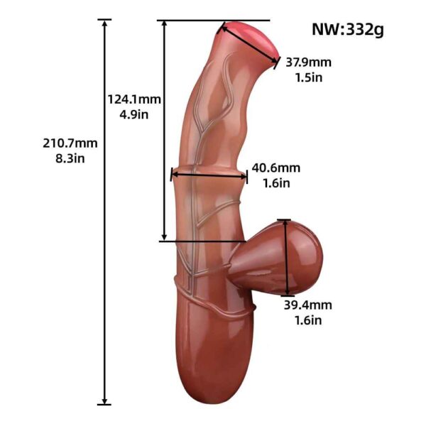 Tan realistic rabbit vibrator 2