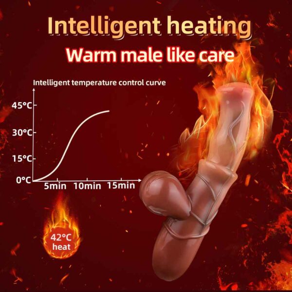 Tan realistic rabbit vibrator 6