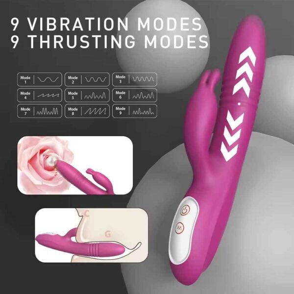 Thrusting rabbit vibrator 3