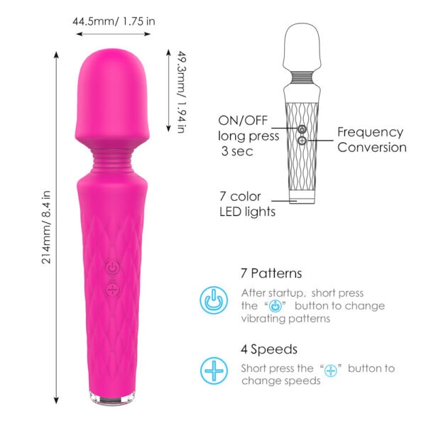 Luna silicone wand vibrator 4