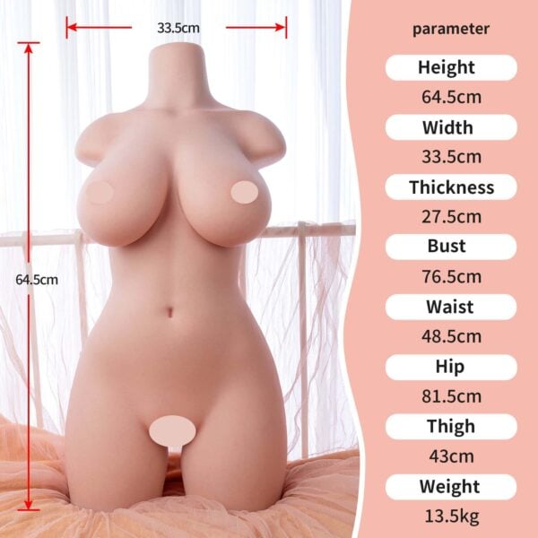 Megan silicone torso sex doll 13.5 kg 8