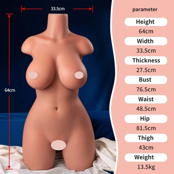 Rosalia silicone torso sex doll 13.5 kg 1