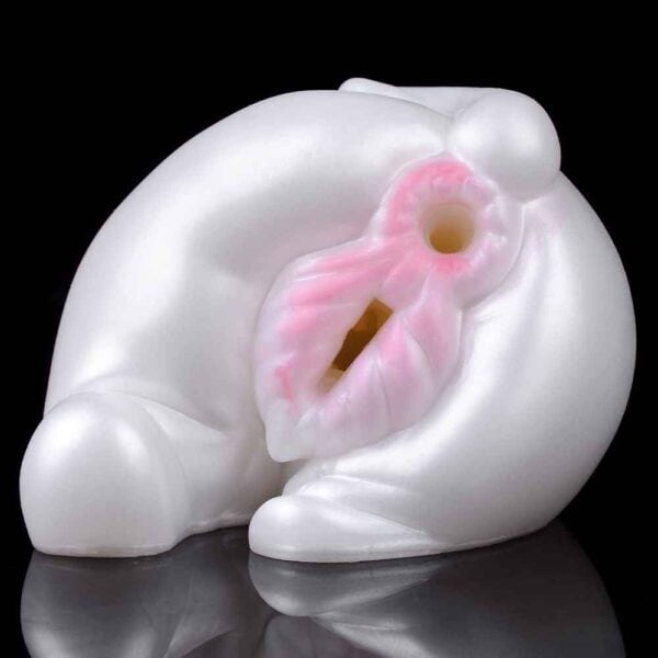 White pig animal masturbator 2