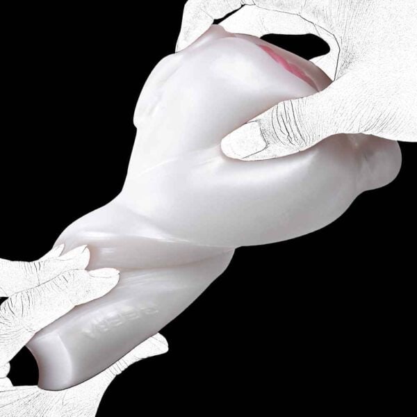White pig animal masturbator 3